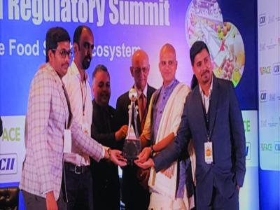 Event of receiving the CII award for Bhavnagar Kitchen