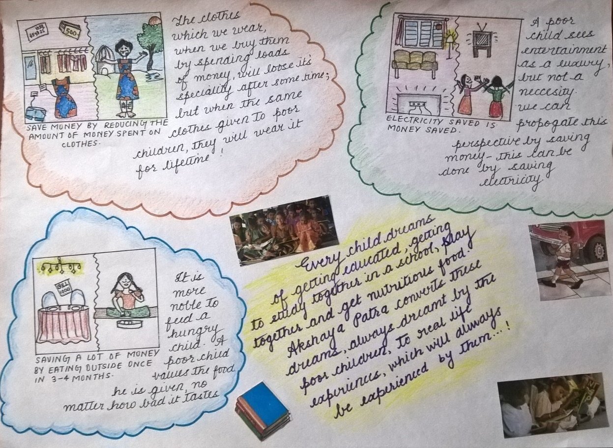 How simple it is to provide nutrition as well as education to the needy children!