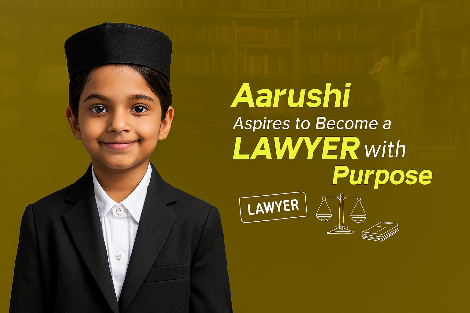 Aarushi Sharma: Aarushi Aspires to Become a LAWYER with Purpose