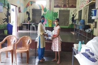 Children receive much-needed food relief